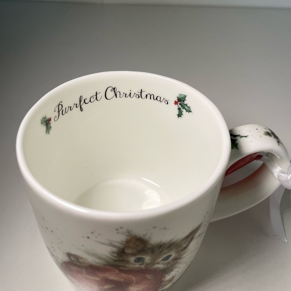 Royal Worcester Wrendale Designs Cat Mug - Cream - Picture 3 of 7